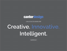 Tablet Screenshot of cantordesign.com